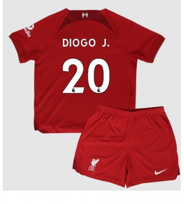 Liverpool Diogo Jota #20 Hjemmedraktsett Barn 2022-23 Kortermet (+ Korte bukser)